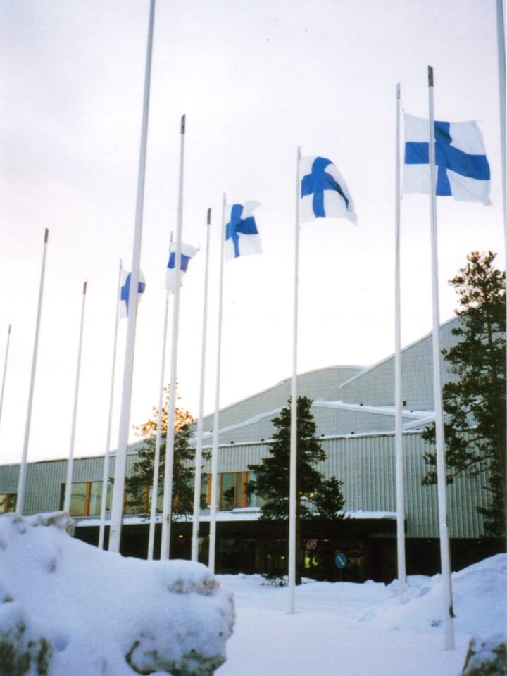 ヘルシンキ、冬のフィンランディアホール