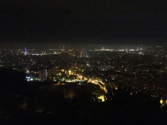 バルセロナの夜景
